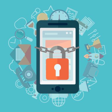 Güvenlik Merkezi düz çizimi.