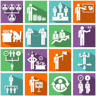Yönetim Icons set.