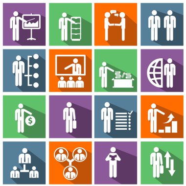 Yönetim Icons set.