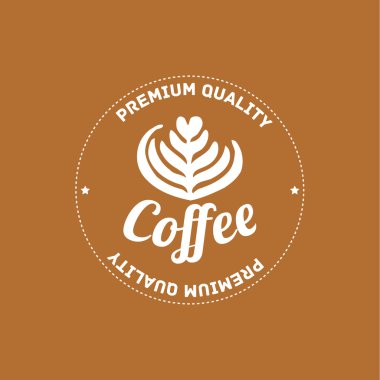 kahve evi logo kavramı