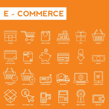 e-ticaret Web Simgeler