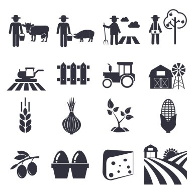 Agriculture icons set