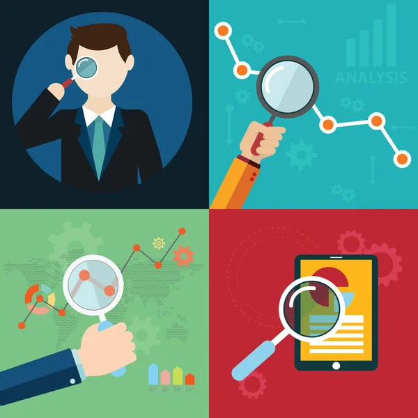 SEO and analytic concepts — Stock Vector