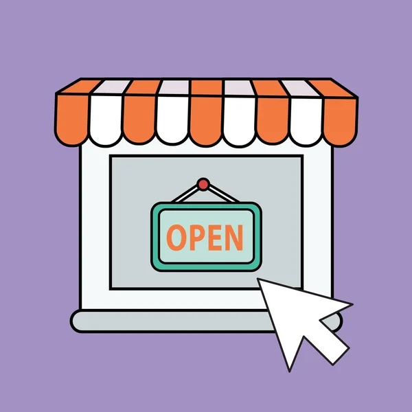 Tema de compras on-line —  Vetores de Stock