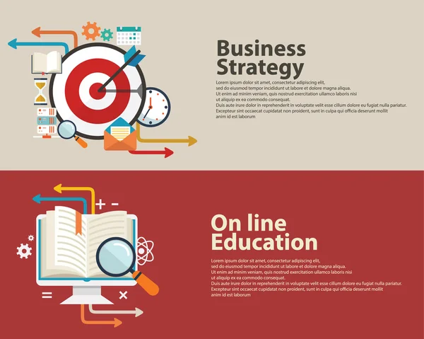 Concetto strategico, consulenza aziendale — Vettoriale Stock