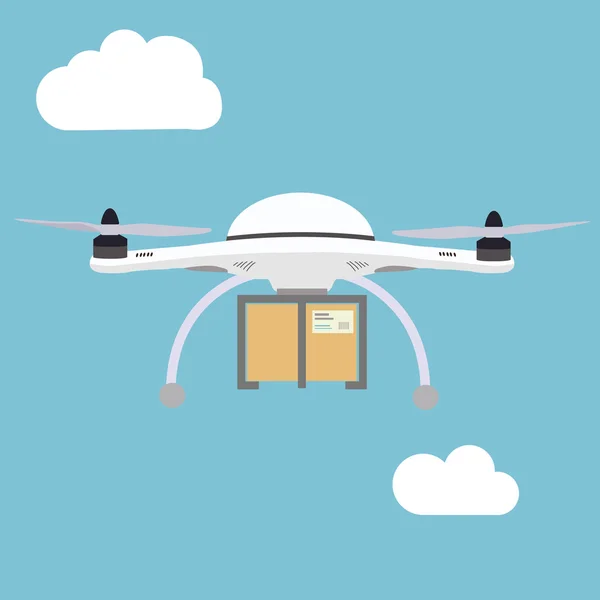 Drohne aus der Luft — Stockvektor