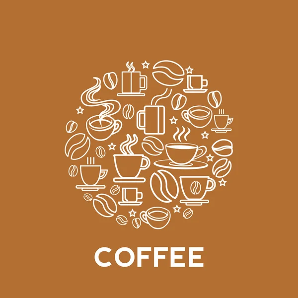 Kahve evi Logo — Stok Vektör