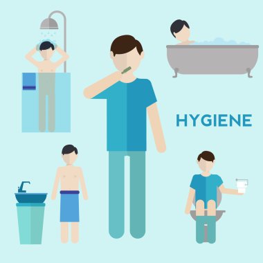 Hijyen Infographic öğeleri