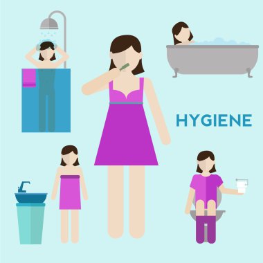 Hijyen Infographic öğeleri