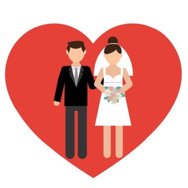 erkek ve bir kız gelinlik