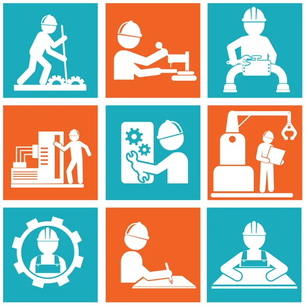 Construction icon set — Stock Vector