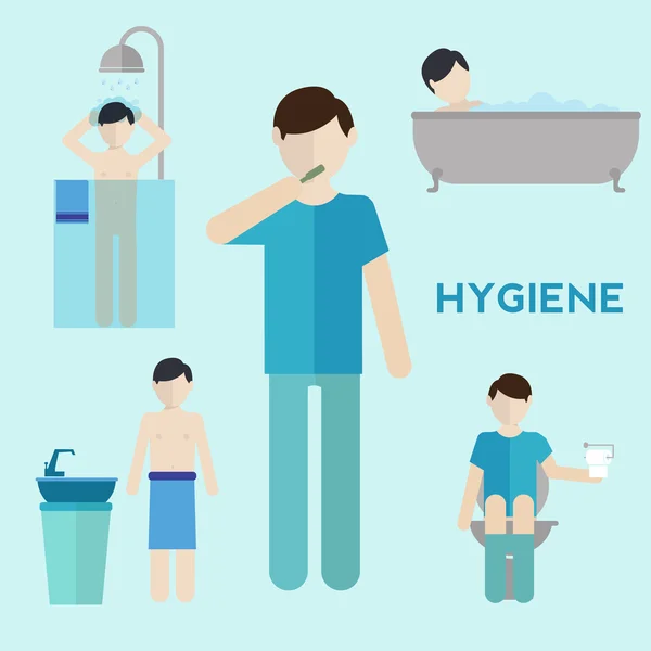 Hygien infographic element — Stock vektor