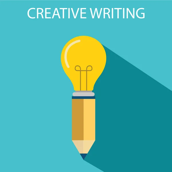 Konzept des kreativen Schreibens — Stockvektor
