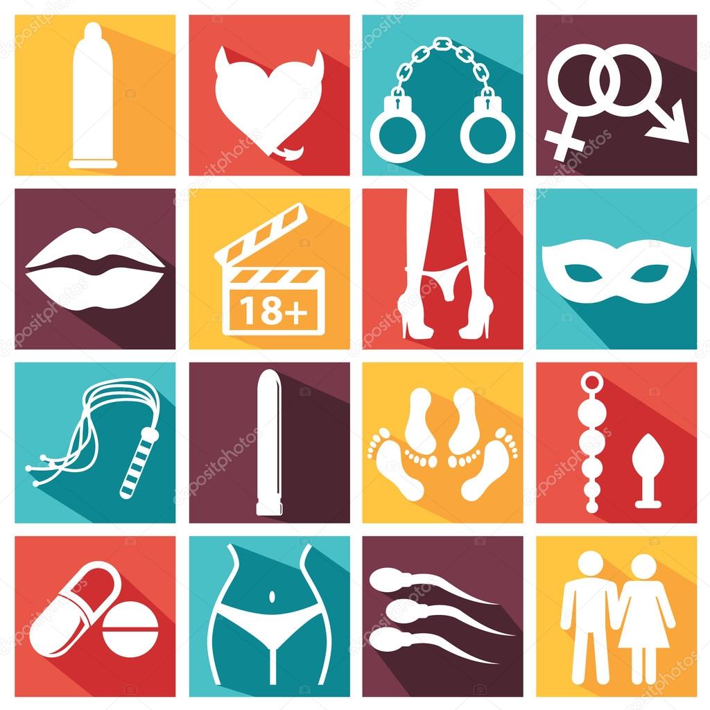 Std 8 Sex Xxx - Sex icons set Stock Vector Image by Â©royalty #83364564