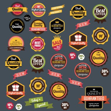 Satılık ok tag simgeleri