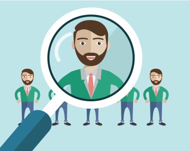 Büyüteç ile profesyonel personel bulmak