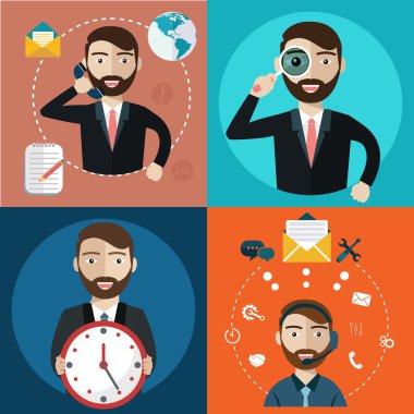 Desteği ile işadamı kavramı