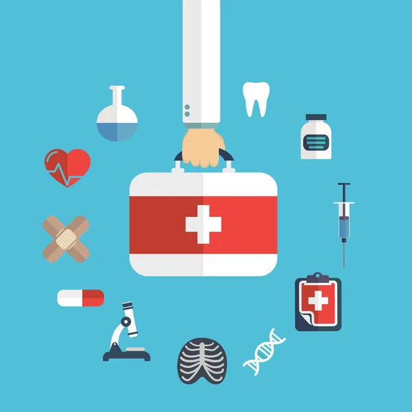 Conjunto de iconos de salud — Vector de stock