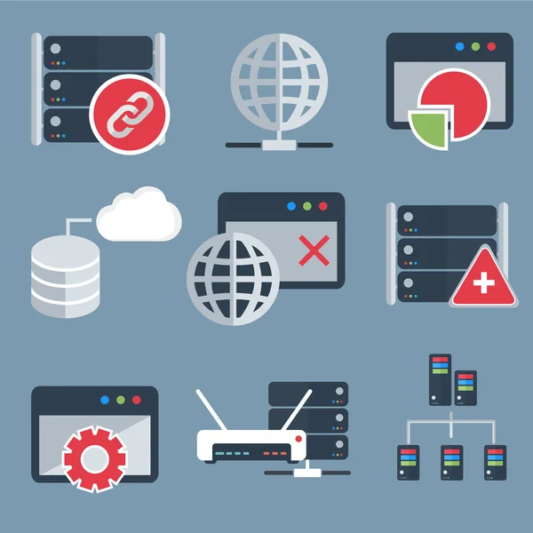 データベース サーバーのアイコンを設定 ストックベクター C Royalty