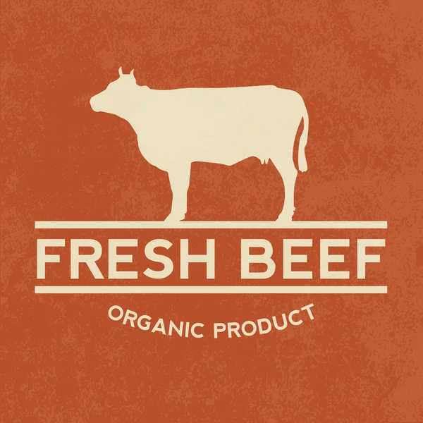 Premium-Rindfleisch-Etikett — Stockvektor