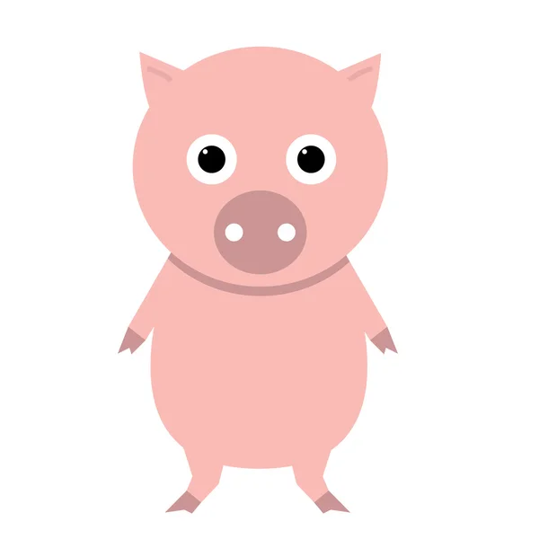 Cute pig icon — Stock Vector