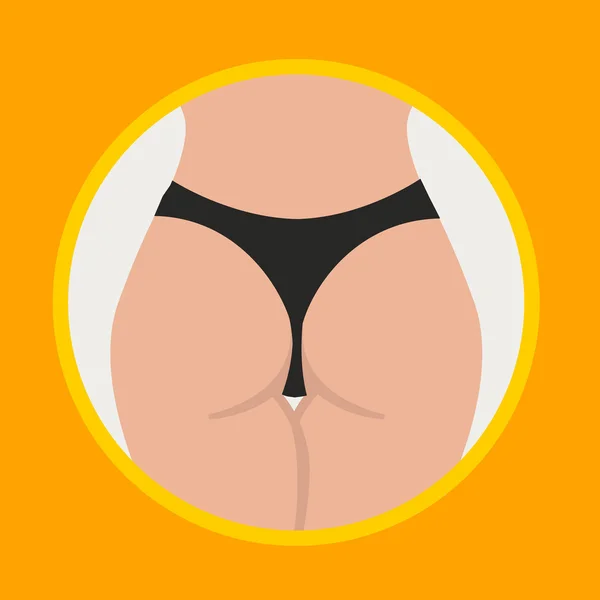 Sexy icono bragas — Vector de stock