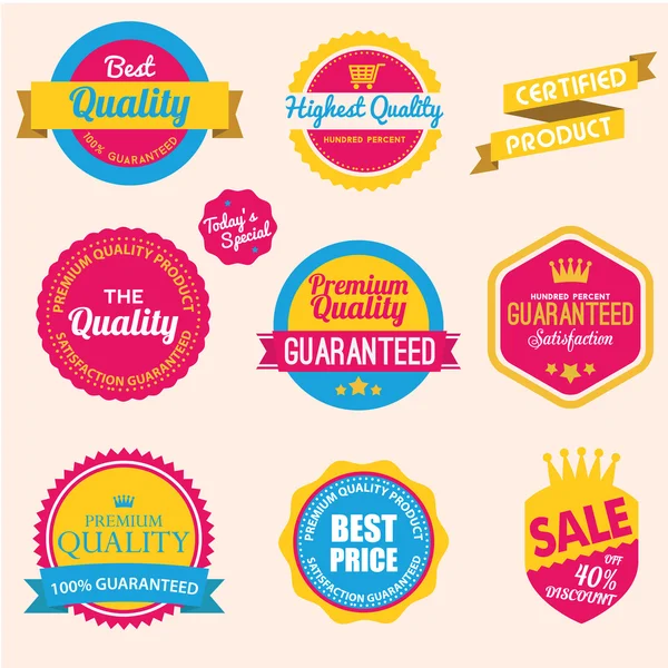 Pegatinas web, banners y etiquetas — Vector de stock