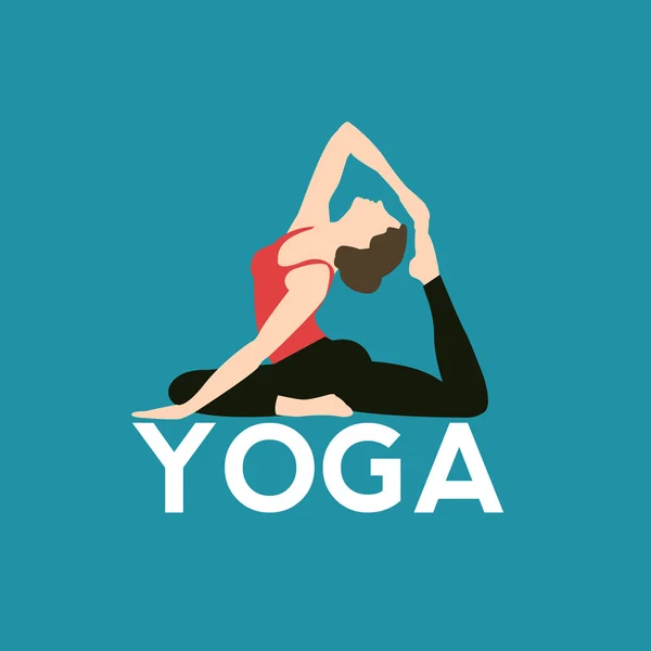 Logo pour studio de yoga — Image vectorielle