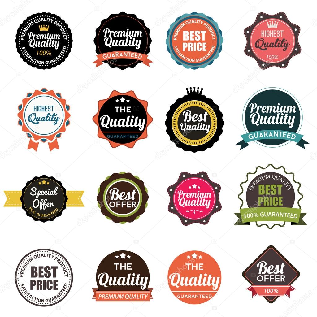 Web stickers, banners and labels