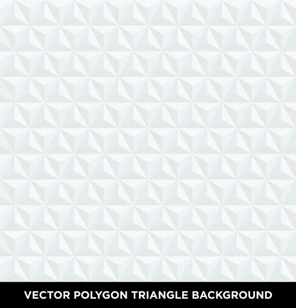 Vector Polygon Triangle Backgrounds seamless white texture — Stock Vector