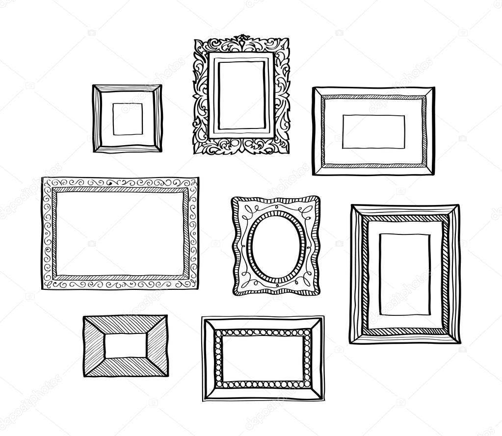 Vector Set Of Vintage Photo Frames Hand Drawn Doodle Style Antique Ornamental And Cute Photo Frames For Decoration And Design Stock Vector Image By C Eaxx Vector Set Of Vintage Photo Frames Hand Drawn Doodle Style Antique Ornamental And Cute Photo Frames For Decoration And Design Stock Vector Image By C Eaxx
