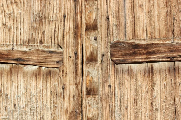 Viejas puertas de madera natural — Foto de Stock
