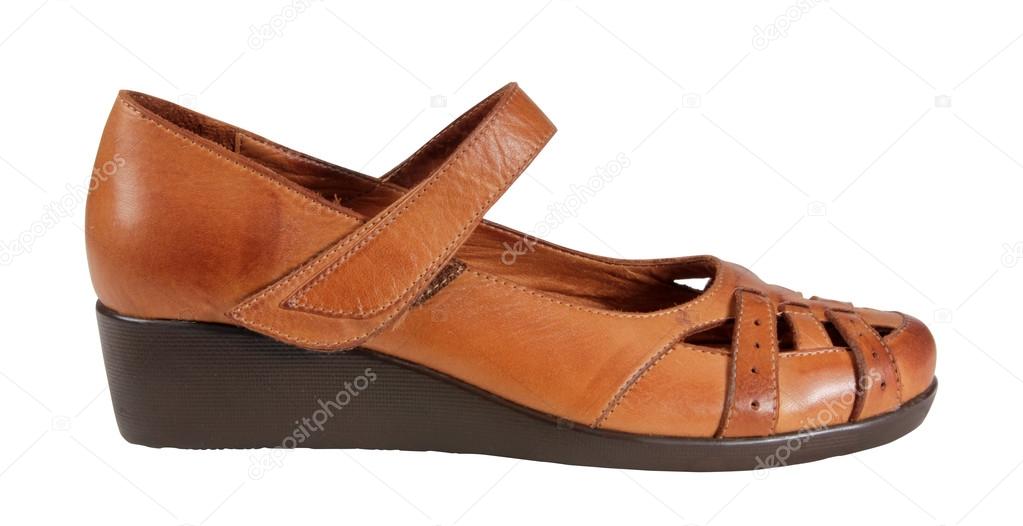leather and fashionable ladies shoes