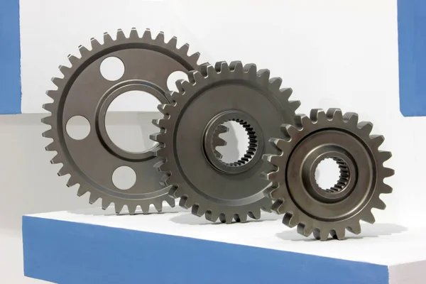 Produced new domestic factory gears — Stock Photo, Image