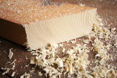 Kereste ve ahşap yongaları arka plan