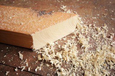 Kereste ve ahşap yongaları arka plan