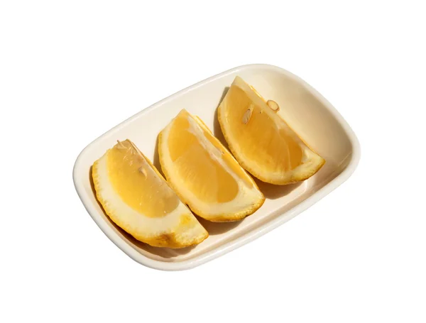 Цитрусовые ломтики лимона — стоковое фото