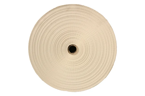Rouleau de papier isolé sur fond blanc — Photo