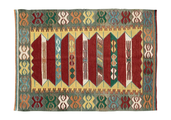 Ręcznie robione, antyczne turecki dywan — Zdjęcie stockowe