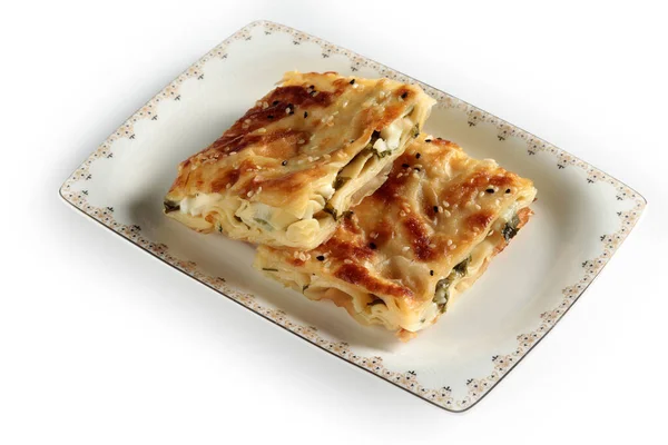 Cheese Spinach Pie Boregi — Stock Photo, Image