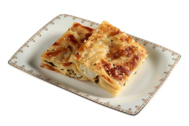  Peynirli ve ıspanaklı turta. Su Boregi.