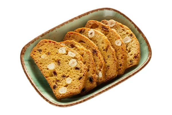 Biscuits Croustillants Aux Fruits Biscotti Italien — Photo