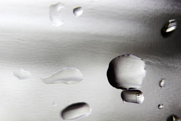 Vatten Droppar Glas Konsistens Bakgrund — Stockfoto