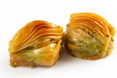 Fıstıklı Türk tatlı baklavası.