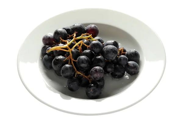 Fresh Dark Red Grapes Close — Stock Photo, Image