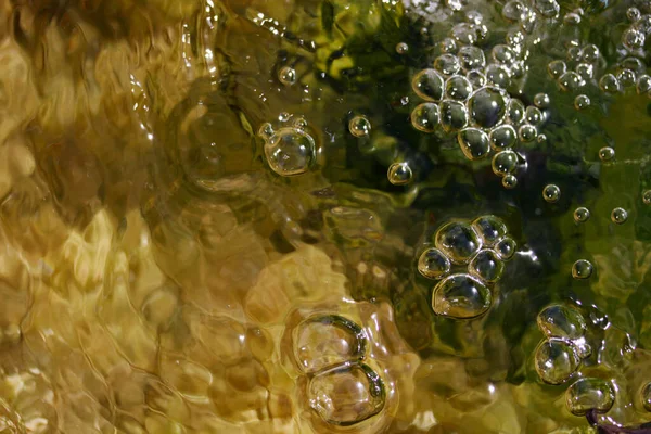 Bubblor Vattnet Vattenbakgrund — Stockfoto