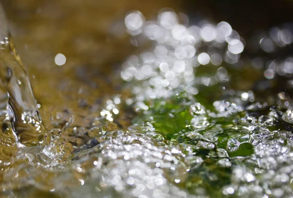 Blasen Wasser Wasserhintergrund Frisches Trinkwasser — Stockfoto