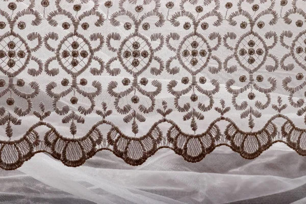 Elegant Tulle Curtain Home Decoration — Stock Photo, Image