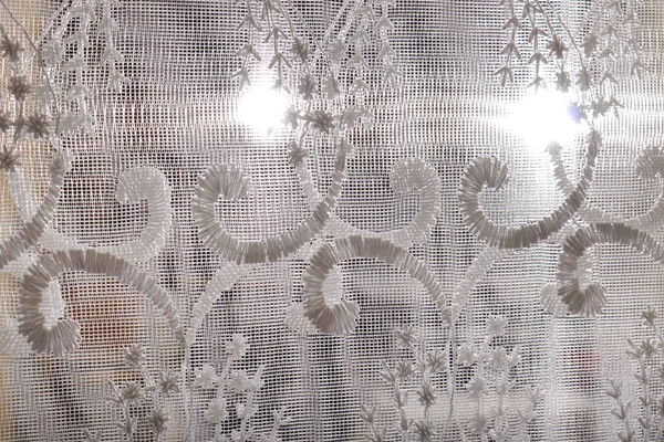 Cortina Tule Elegante Decoração Casa — Fotografia de Stock