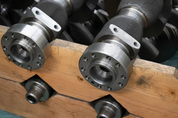 New Engine Crankshaft Spare Part — Stock Photo, Image